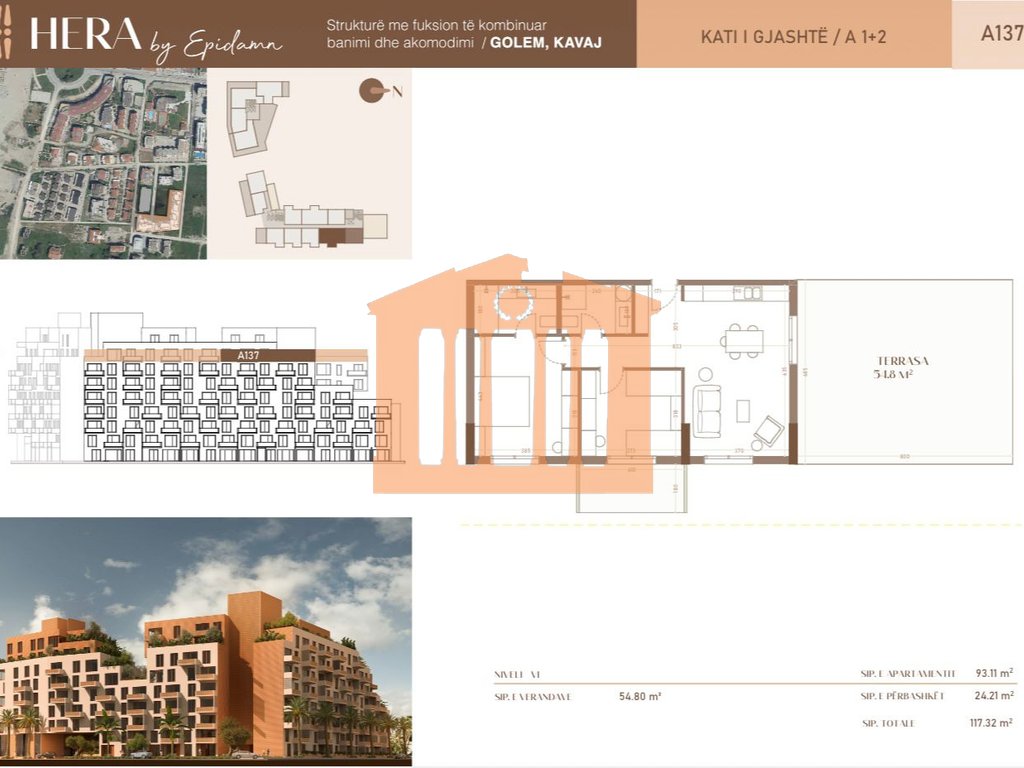 Apartment for sale in Golem
