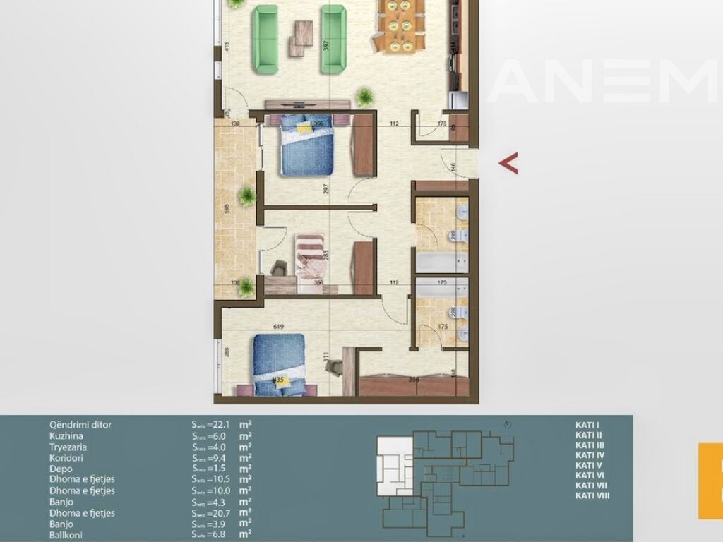 Banesë në shitje 118.4m² në lagjen e Muhaxherëve19