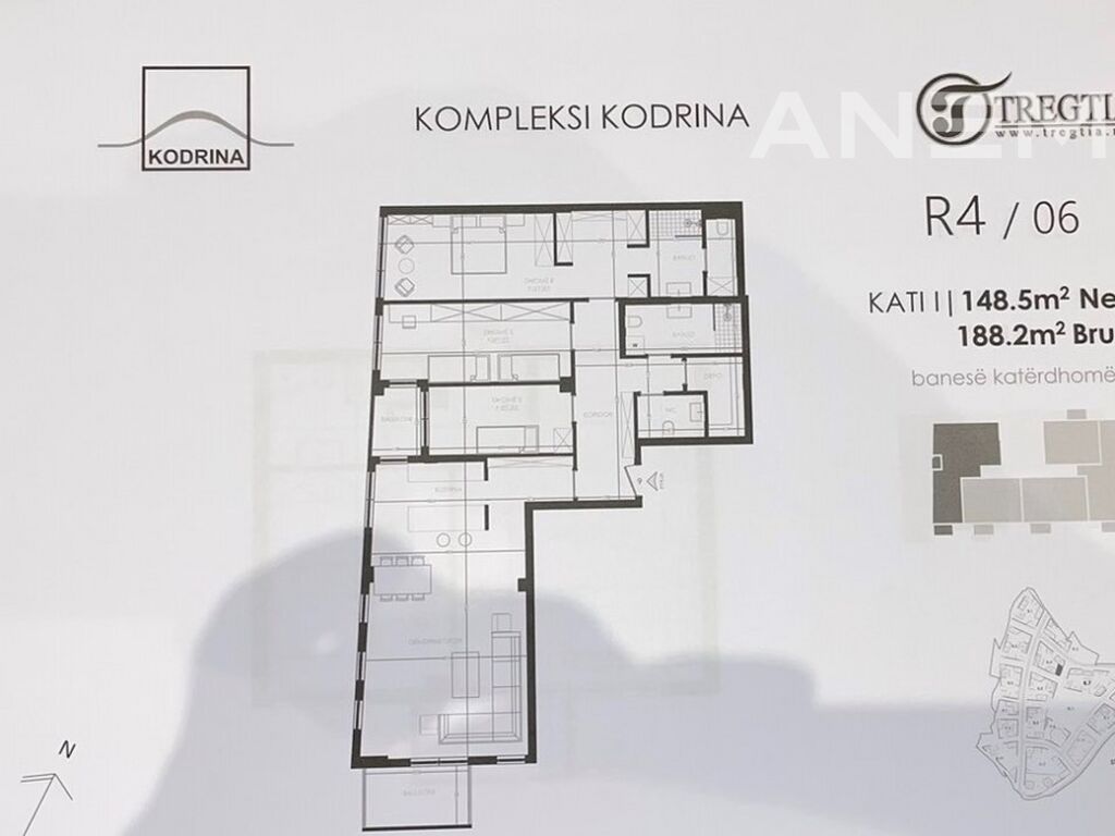Banesë në shitje 148.5m² në lagjen Kodrina1