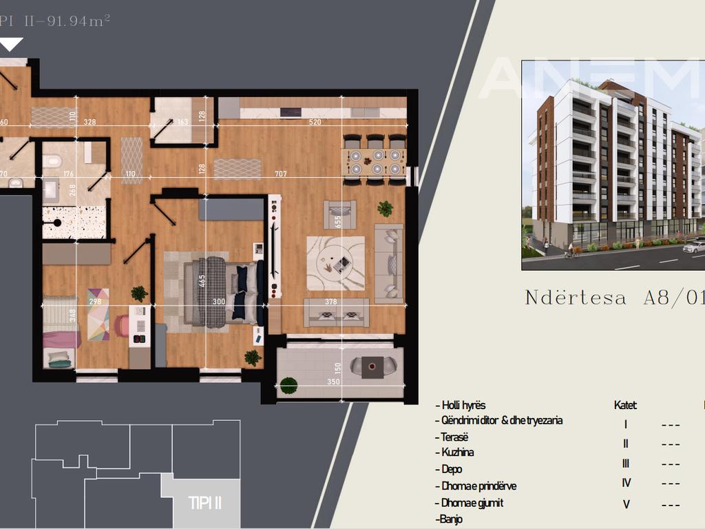 Apartment for sale 91.94m² on C Street
