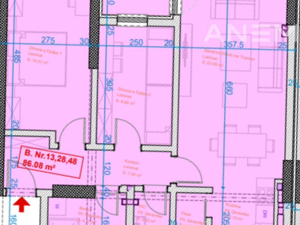 Apartment for sale 86m² in new Prishtina