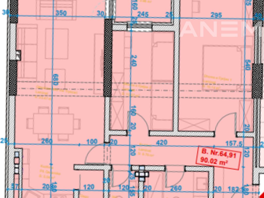 Apartment for sale 90m² in new Prishtina