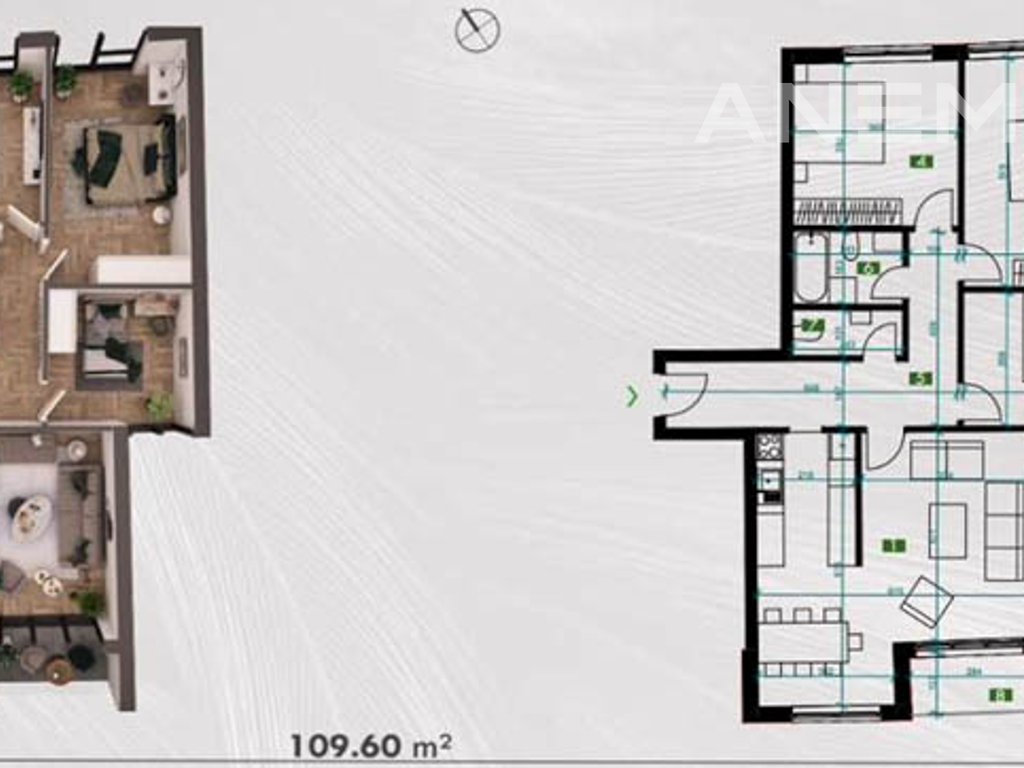 Banesë në shitje 109.6m² te Prishtina e re