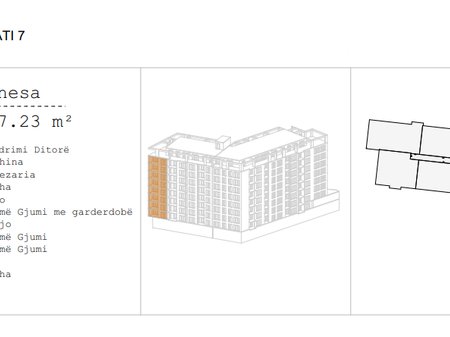 Apartment for sale 127.23m² in Vushtrri