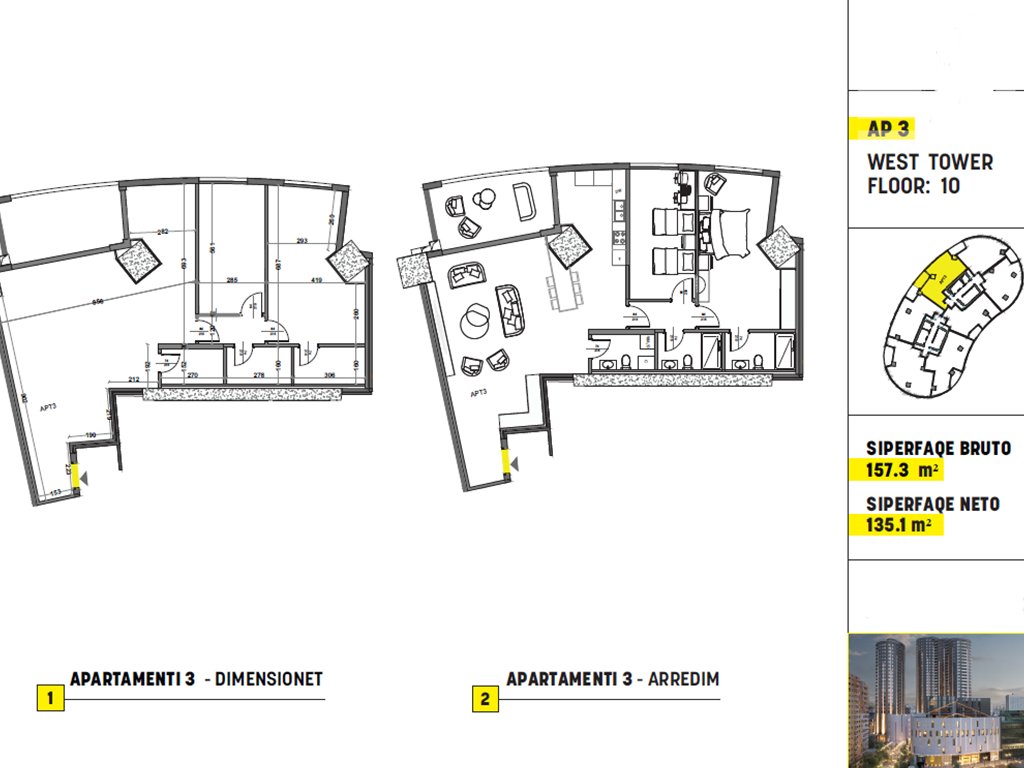 Banesë në shitje 157.3m² në lagjen Lakrishtë
