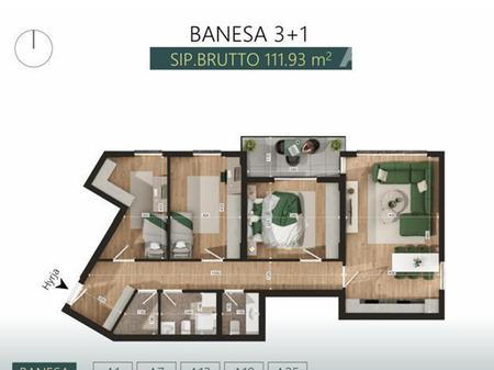 Banesë në shitje 111.93m² në lagjen Mati 1