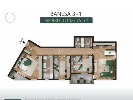Banesë në shitje 127.75m² në lagjen Mati 1