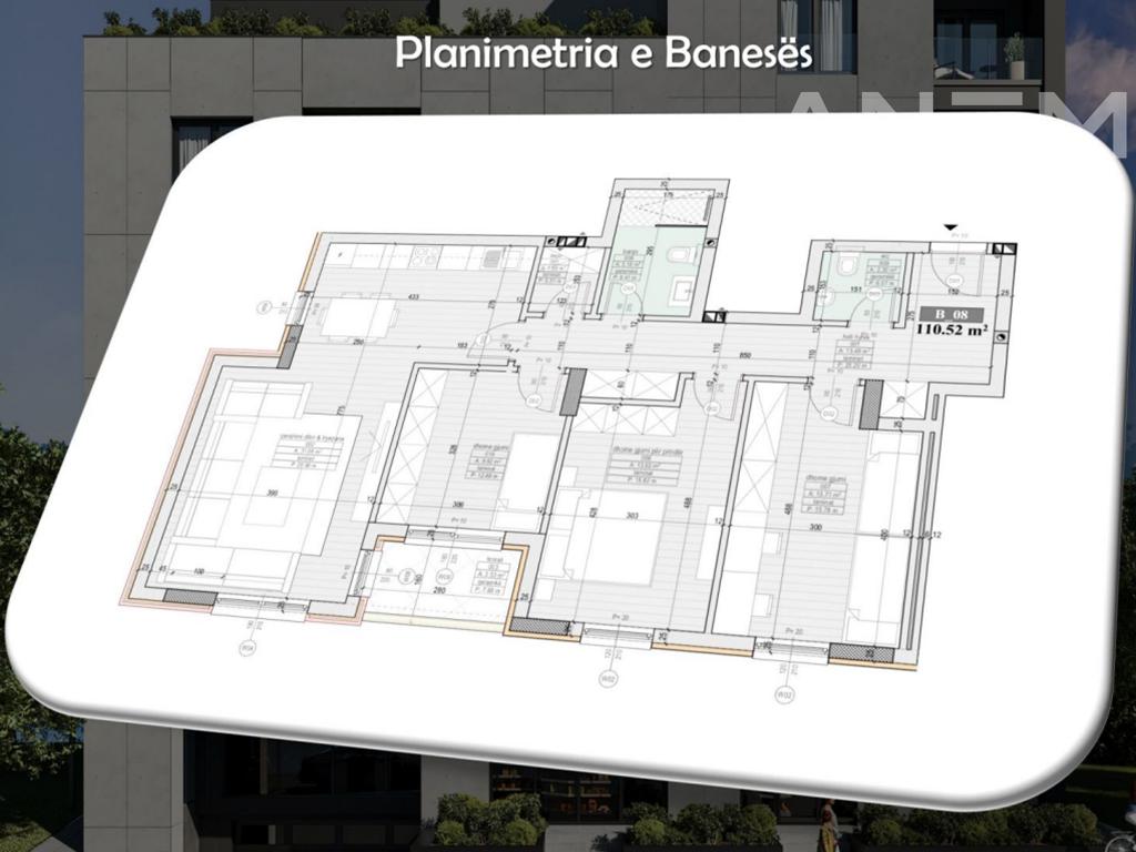 Banesë në shitje 110.52m² në Rrugën B