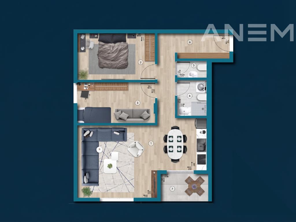 Apartment for sale 72.49 m² in Ulcinj
