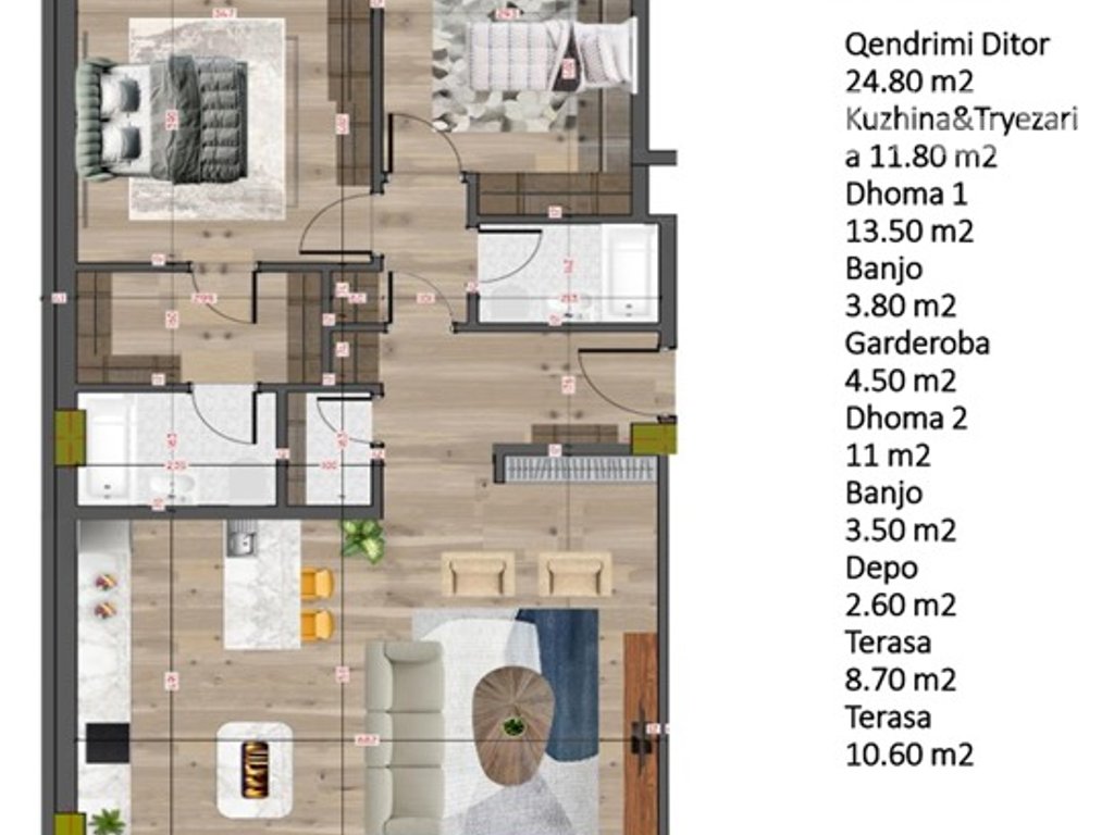Banesë në shitje 117.50m² në Rrugën A