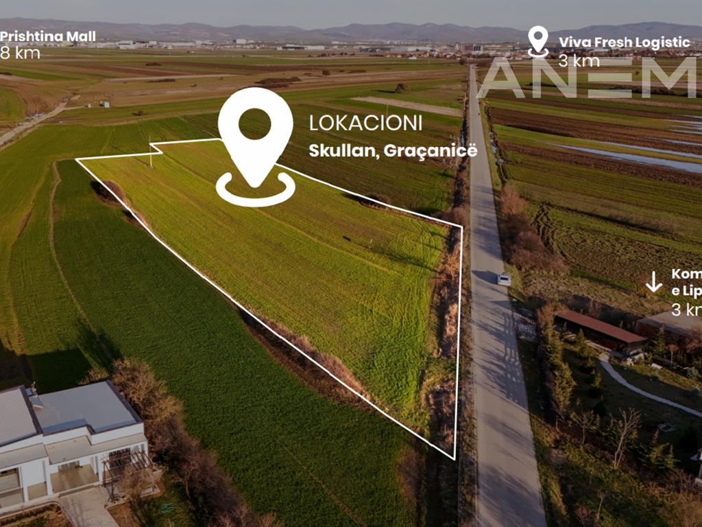 Tokë në shitje 1 ha e 4 ari në Skullan