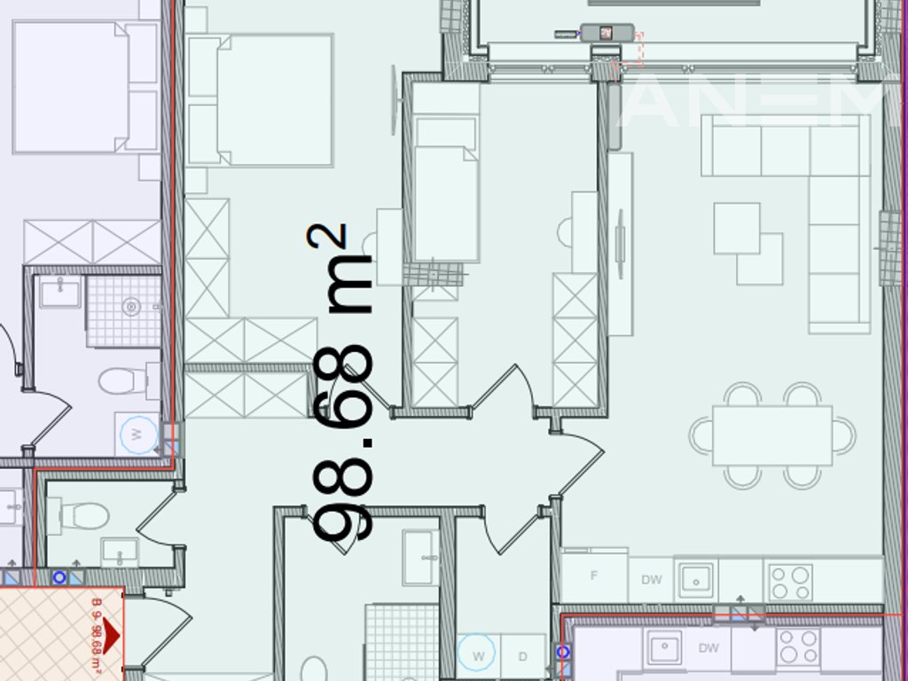 Banesë në shitje 98.68m² në lagjen Kalabria