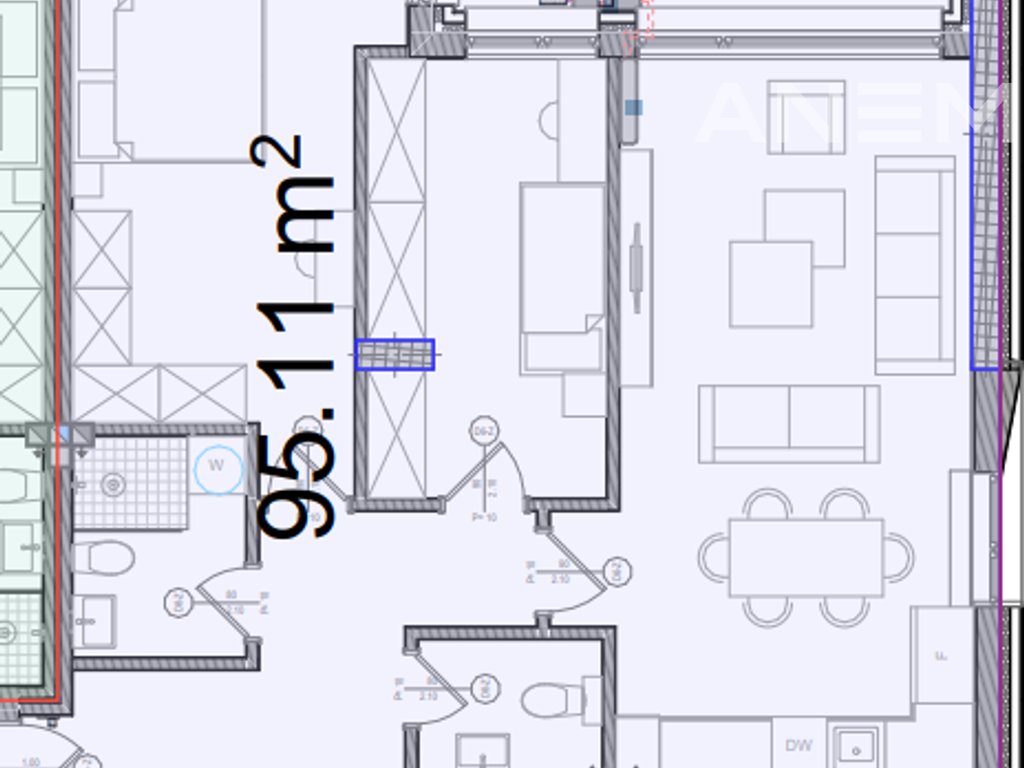 Banesa në shitje 95.14m² dhe 113m² në lagjen Kalabria