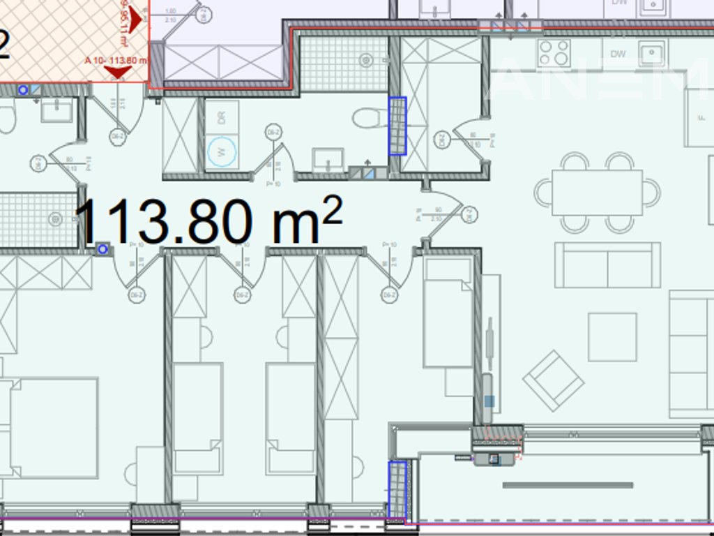 Banesa në shitje 95.14m² dhe 113m² në lagjen Kalabria