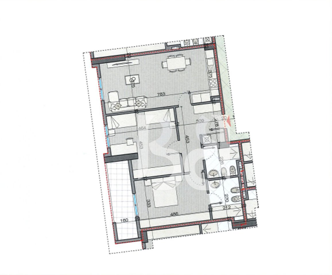 APPARTAMENTO 2+1, IN VENDITA, COSTRUZIONE ASTIR ALBA*