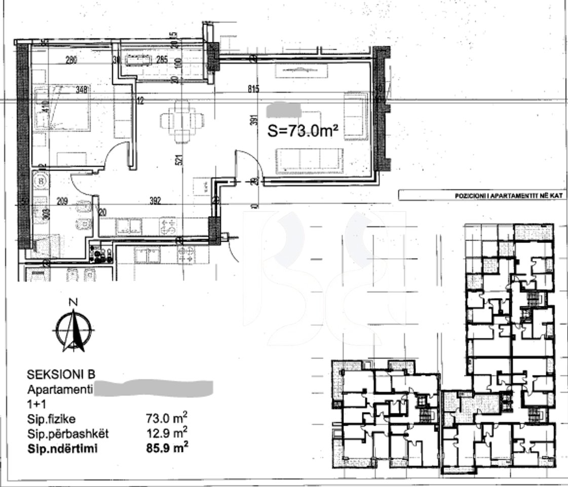 APPARTAMENTO 1+1 IN VENDITA, POSEIDON RESIDENCE, VLORE*