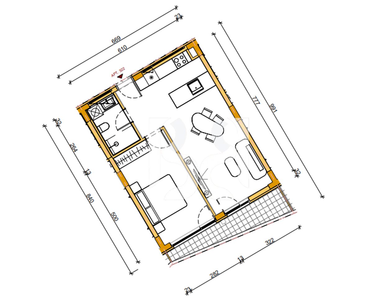 APARTMENT 1+1 FOR SALE ON CREDIT ABA2 RESIDENCE
