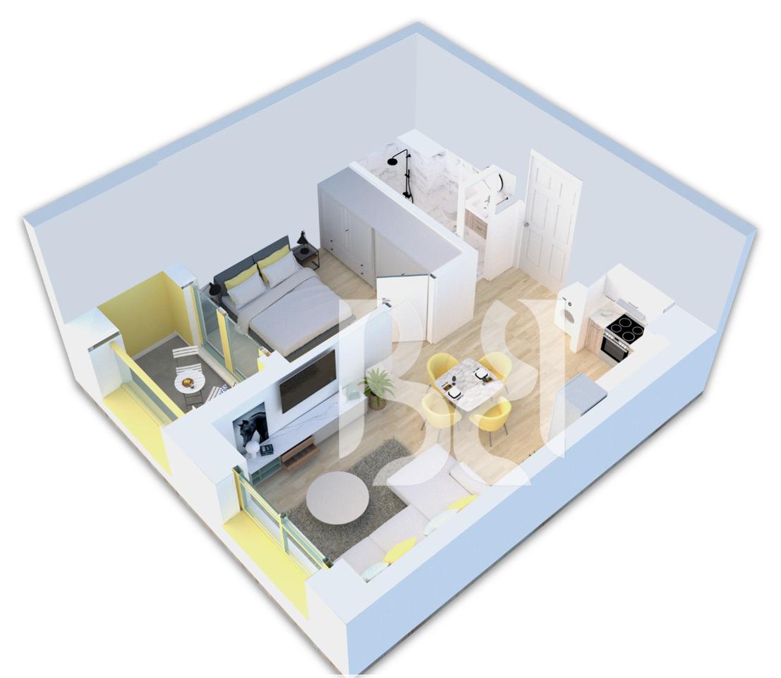 APARTMENT 1+1 FOR SALE ON CREDIT KADIU RESIDENCE