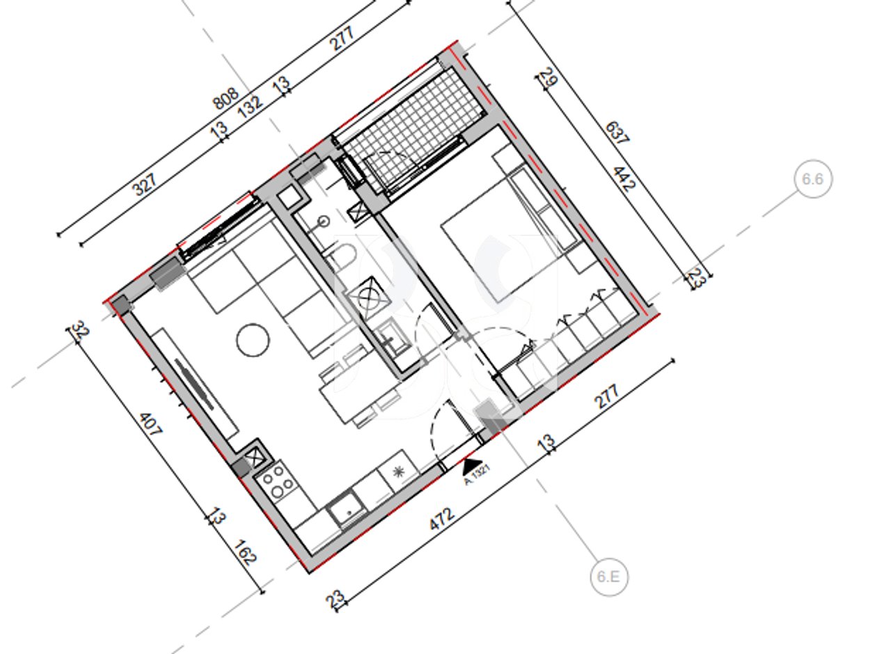APARTMENT 1+1+BALCONY FOR SALE IN OXA RESIDENCE TIRANA