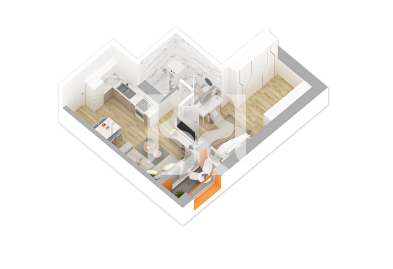 SHITET APARTAMENT 1+1 ME KREDI REZIDENCA KADIU