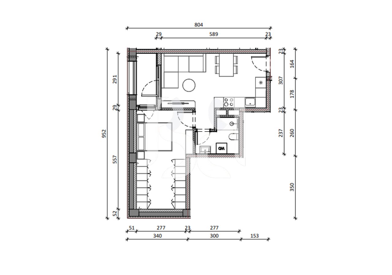 SHITET APARTAMENT 1+1 ME KREDI REZIDENCA KADIU