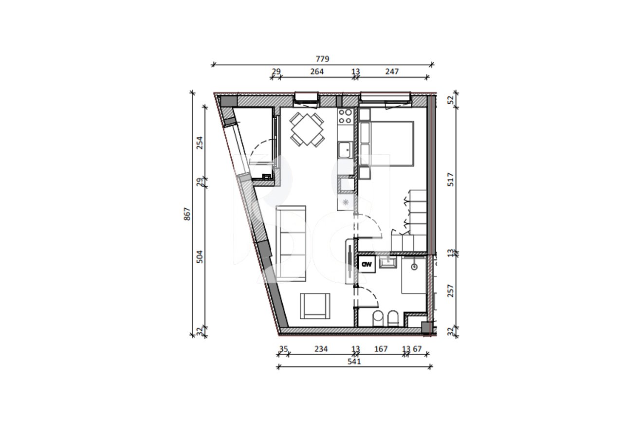VENDESI CON CREDITO APPARTAMENTO 1+1 RESIDENZA KADIU