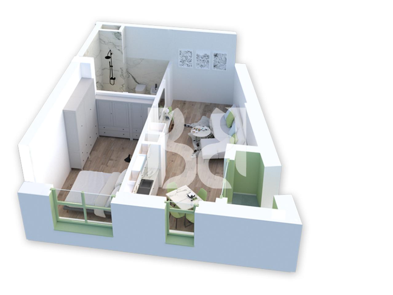 VENDESI CON CREDITO APPARTAMENTO 1+1 RESIDENZA KADIU