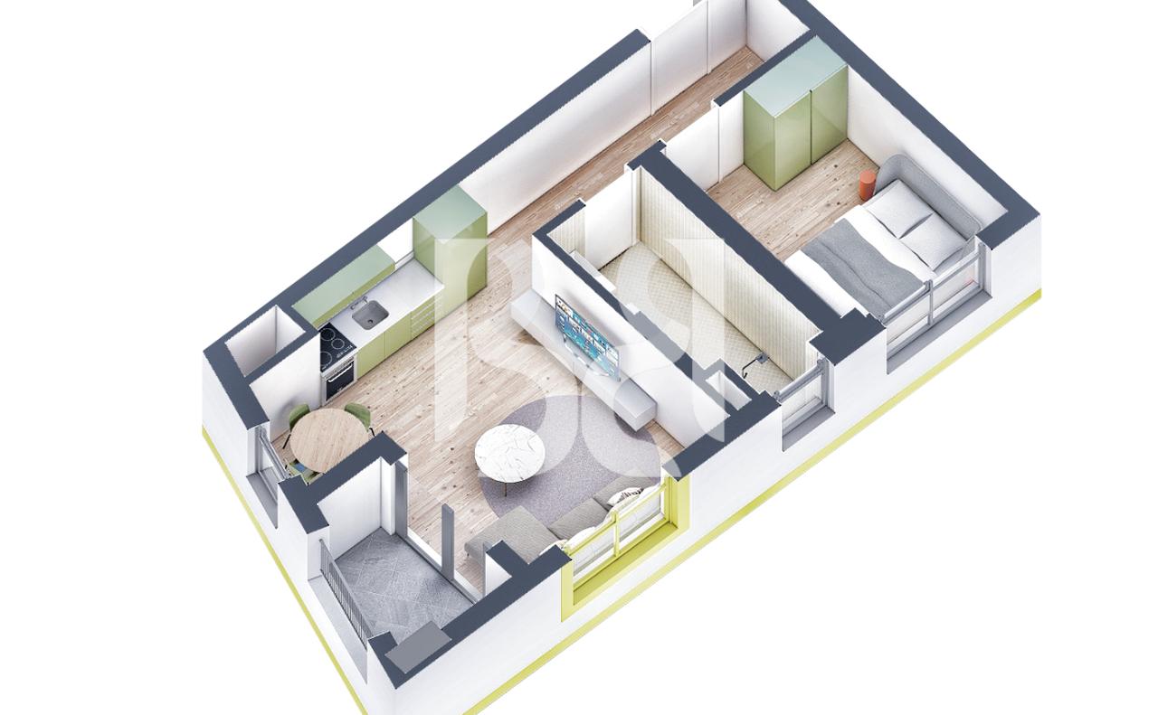 APARTAMENT 1+1 PER SHITJE REZIDENCA KAIMI