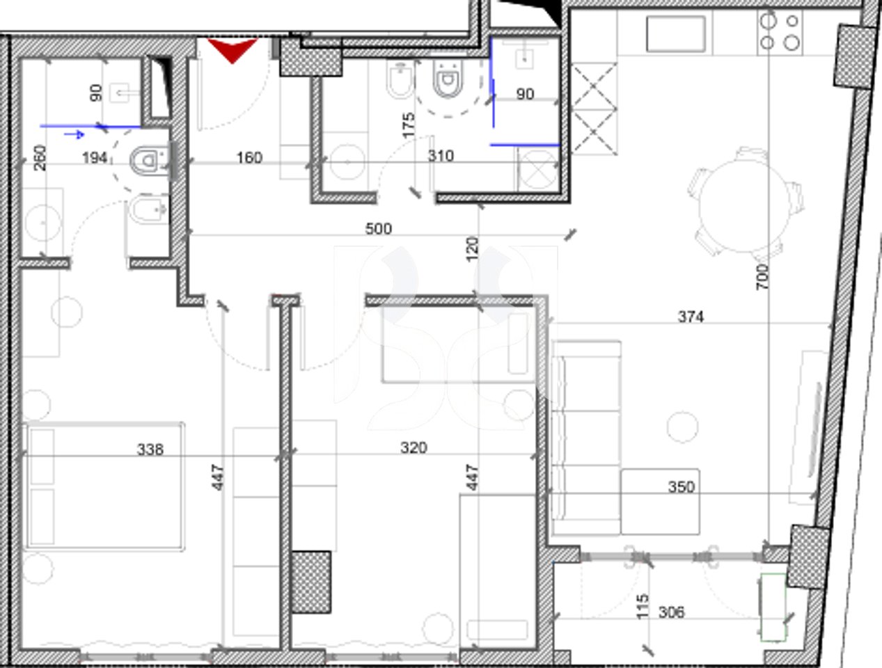 APARTMENT 2+1 FOR SALE – STUDIO CINEMA*