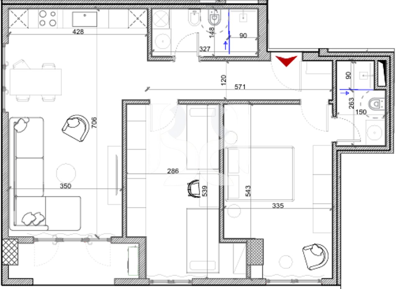APARTMENT FOR SALE 2+1 PORCELAIN*