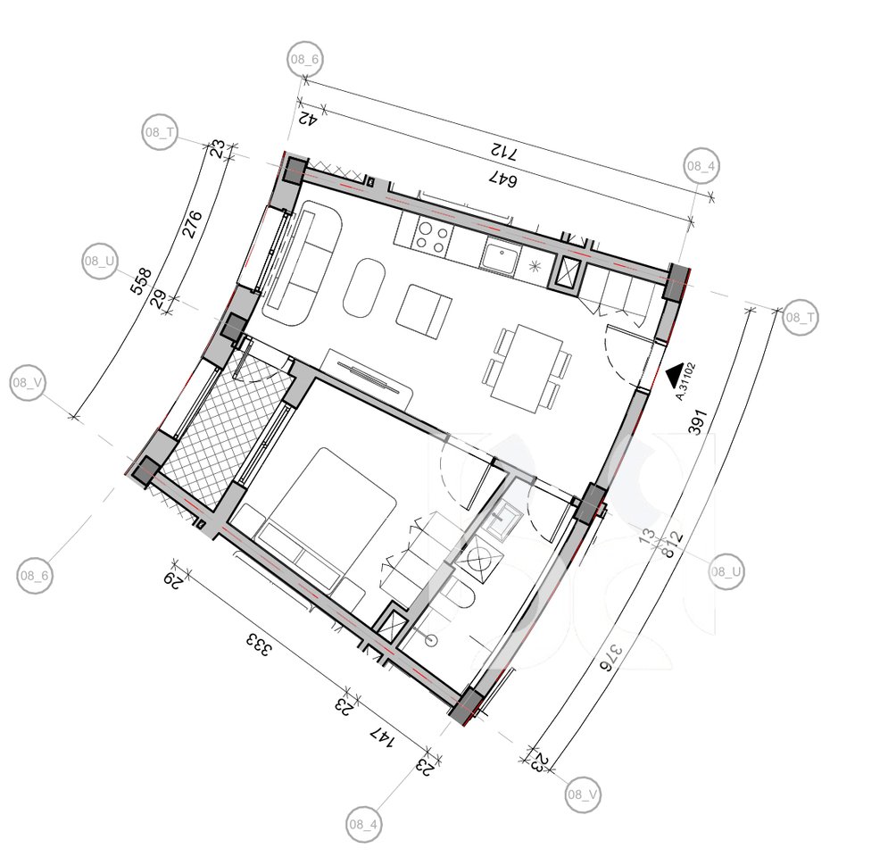 SHITET APARTAMENT 1+1 NE REZIDENCA BALLADA LIQENI I FARKES