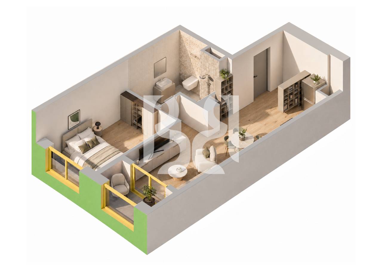 APARTAMENT NE SHITJE 1+1,NAYA RESIDENCE SHKOZE