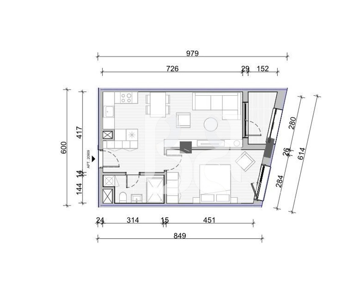 Apartment 1+1 for Sale in Naya Residence | 63.6 m² | Investment in Project | Near Shkoza Underpass
