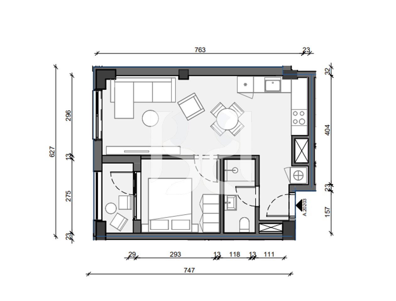 APPARTAMENTO 1+1 IN VENDITA PASKONE RESIDENCE