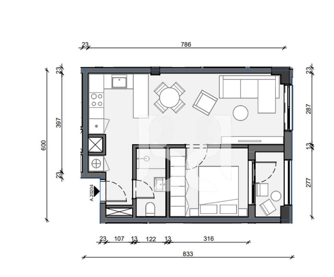 APPARTAMENTO 1+1 IN VENDITA, PASKONE RESIDENCE