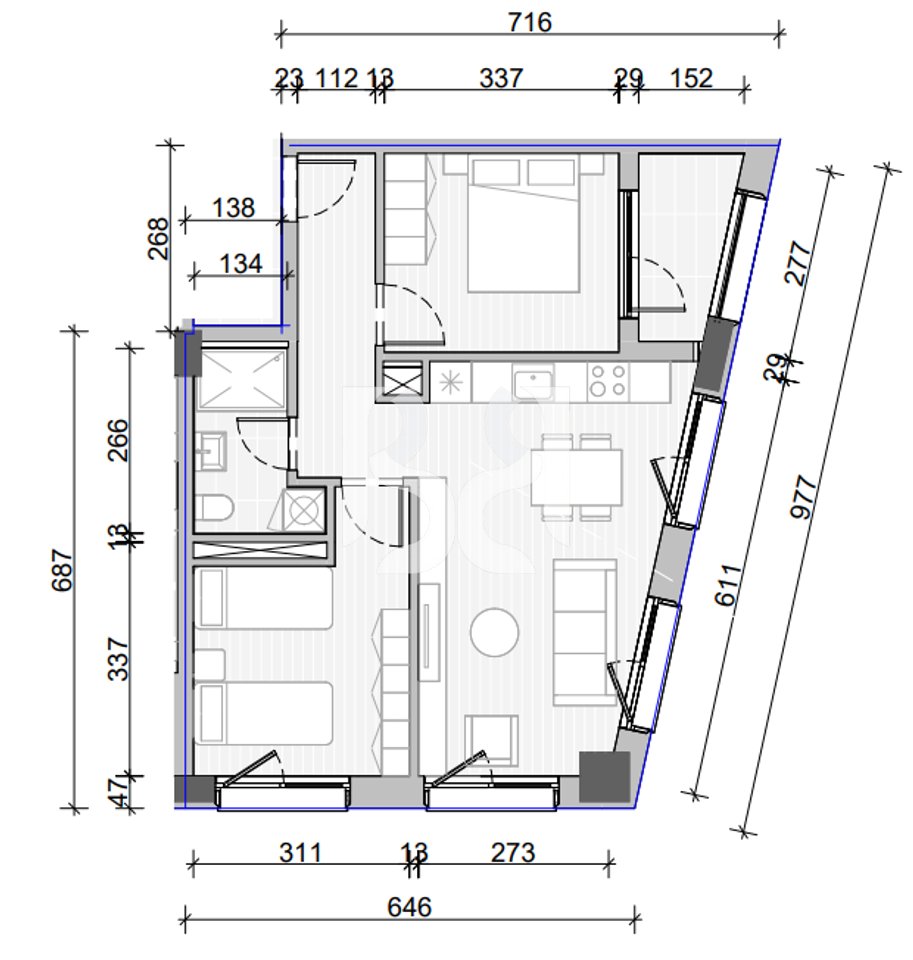APARTAMENT 2+1 PER SHITJE, NAYA RESIDENCE