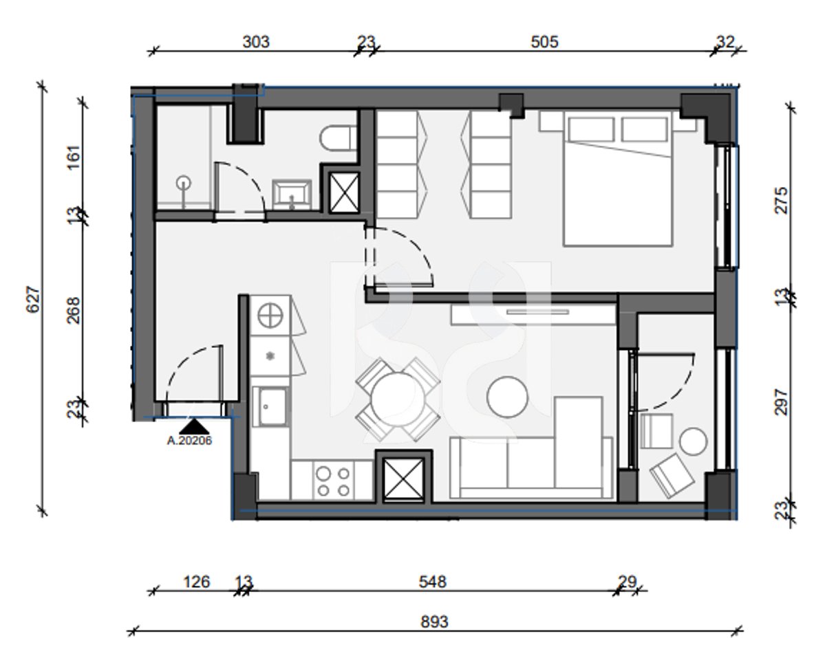 APARTAMENT 1+1 PER SHITJE, PASKONE RESIDENCE