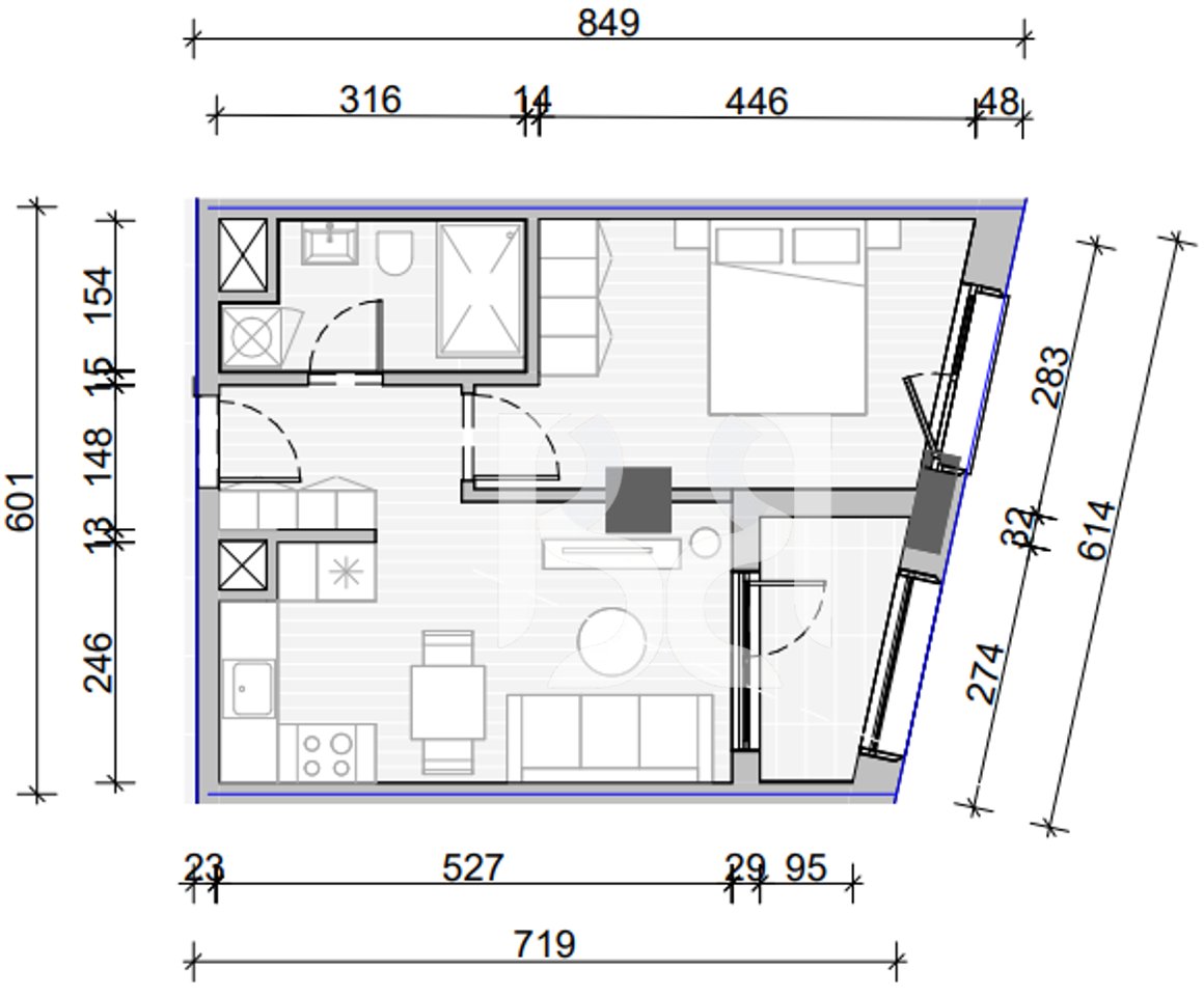 APARTAMENT 1+1 PER SHITJE, NAYA RESIDENCE