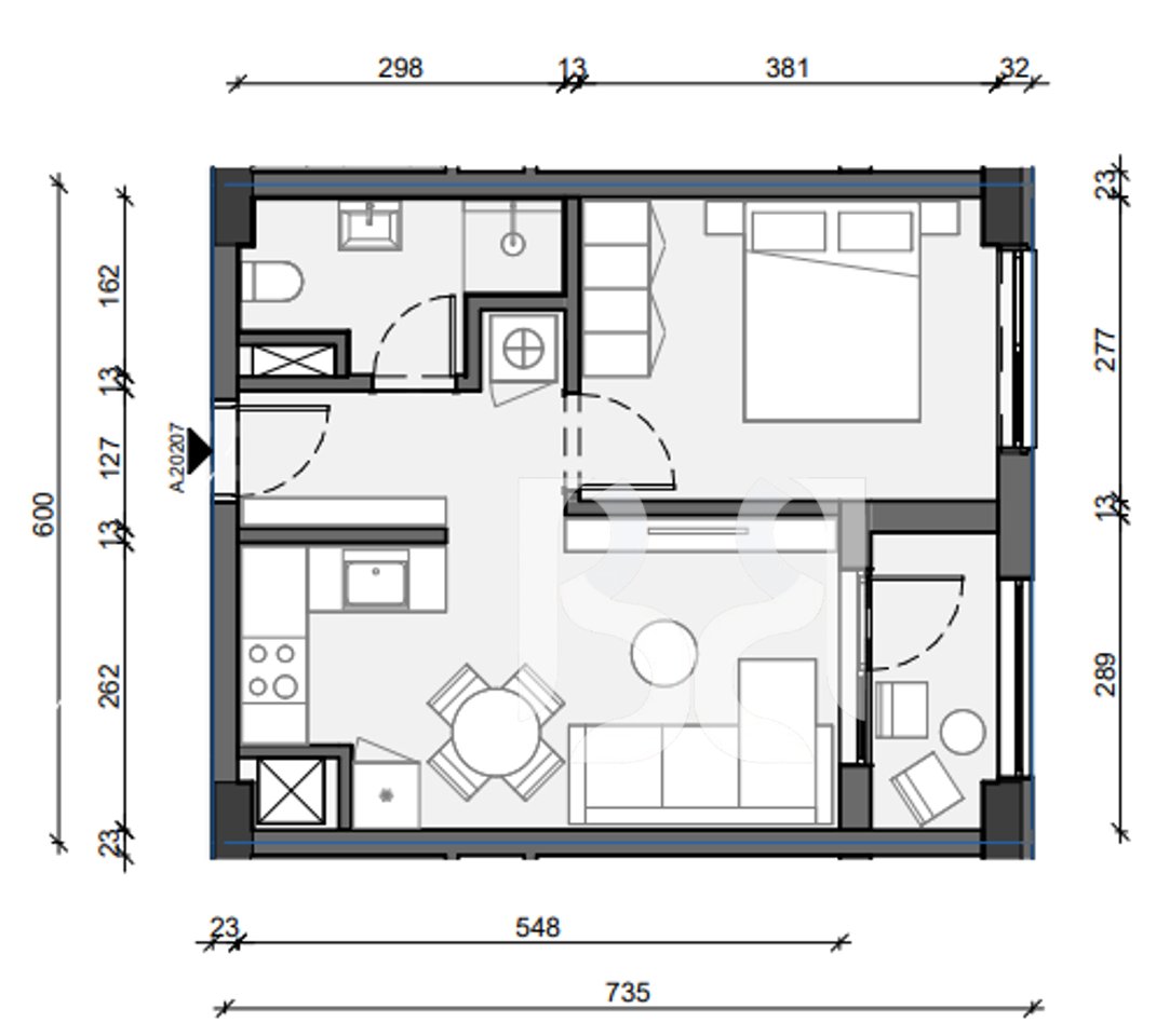 VENDESI APPARTAMENTO 1+1, PASKONE RESIDENCE