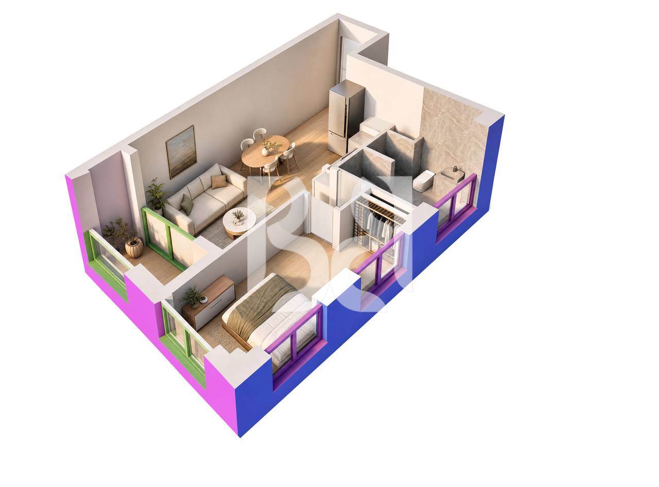 APARTAMENT 1+1 PER SHITJE NAYA RESIDENCE,SHKOZE