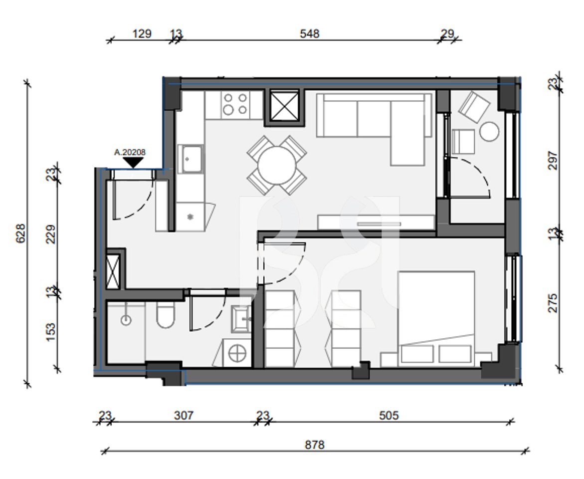 APPARTAMENTO 1+1 IN VENDITA, PASKONE RESIDENCE, PASKUQAN