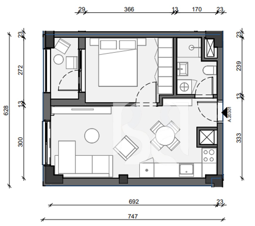 Shitet Apartament 1+1 – PaskOne Residence, Paskuqan (Shitet me Kredi)