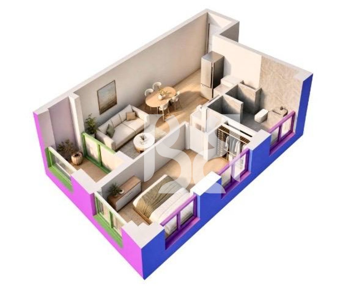 Apartament 1+1 për Shitje në Naya Residence | 65.5 m² | Kati 9 | Orientim Lindje-Veri