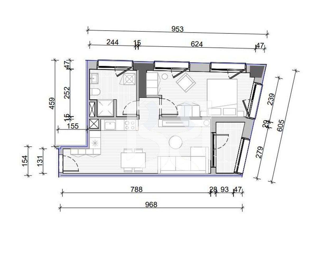 Apartament 1+1 për Shitje në Naya Residence | 65.5 m² | Kati 9 | Orientim Lindje-Veri