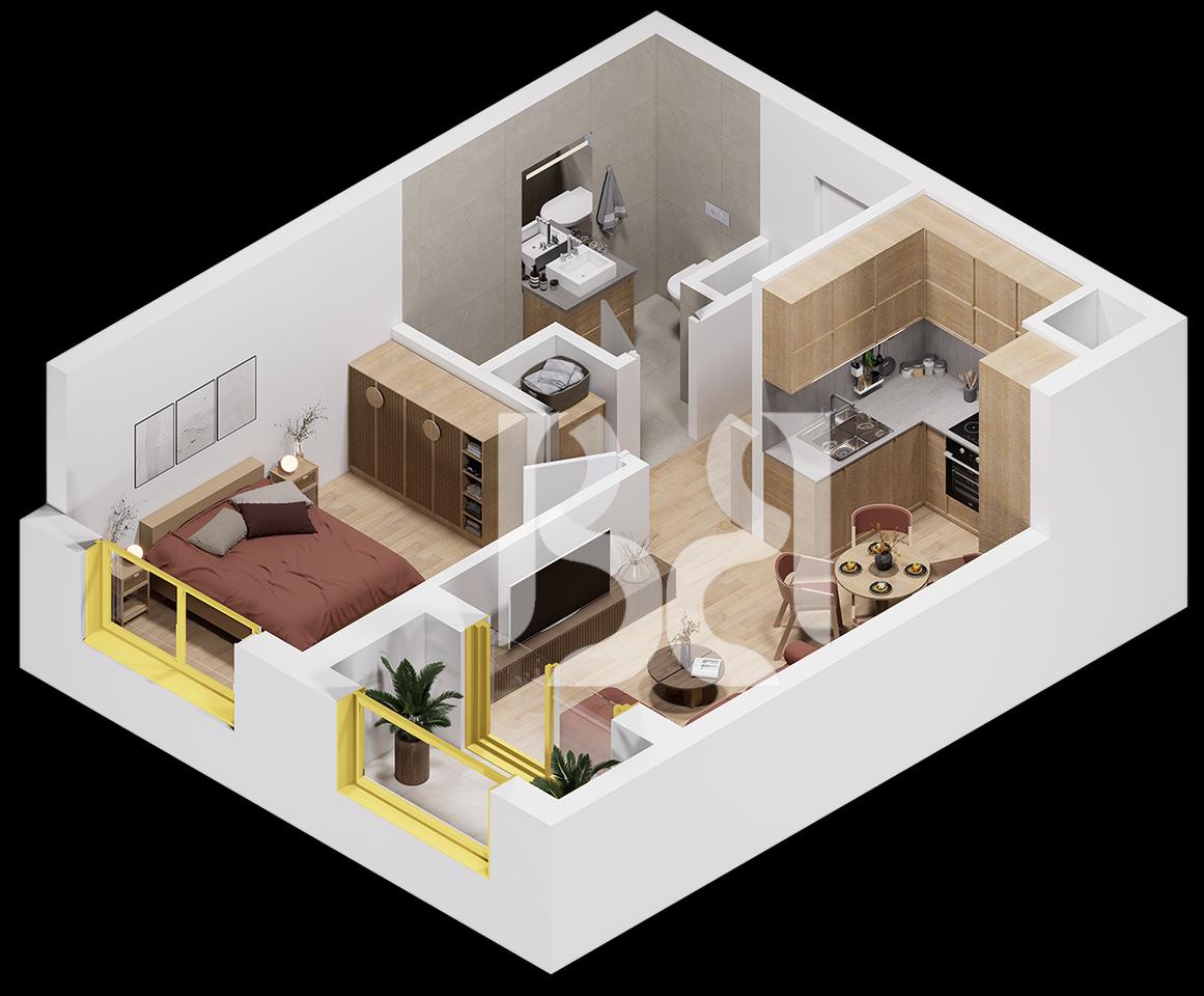 APARTMENT 1+1 FOR SALE IN PASKONE RESIDENCE