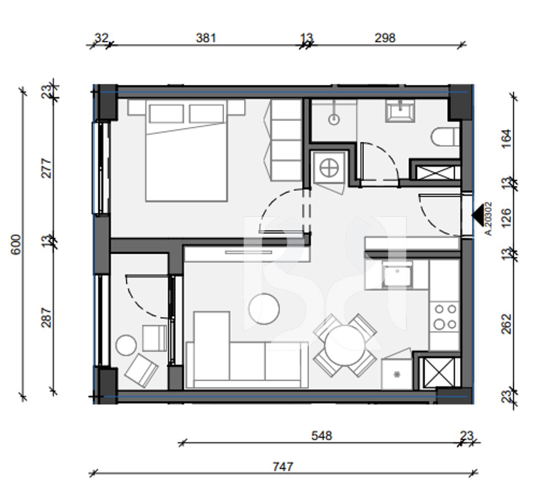 APARTMENT 1+1 FOR SALE IN PASKONE RESIDENCE