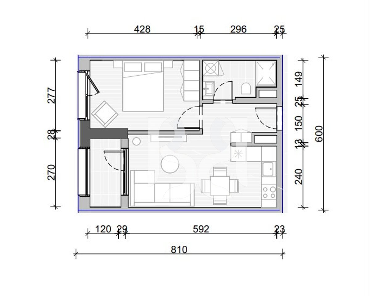 Appartamento 1+1 in Vendita a Naya Residence | 56.3 m² | 9° Piano | Orientamento Ovest | In Progetto *
