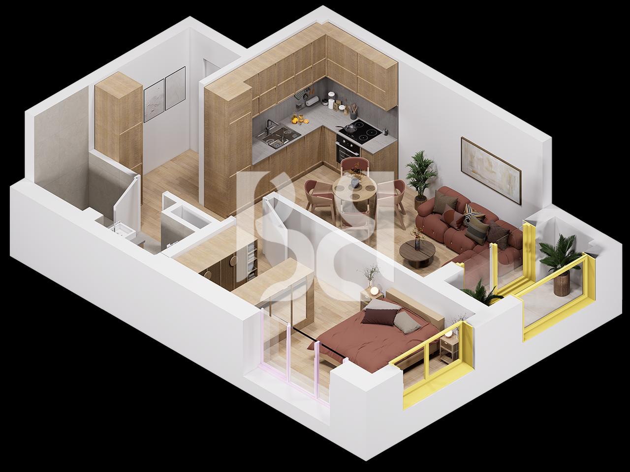 APARTMENT 1+1 FOR SALE IN PASKONE RESIDENCE