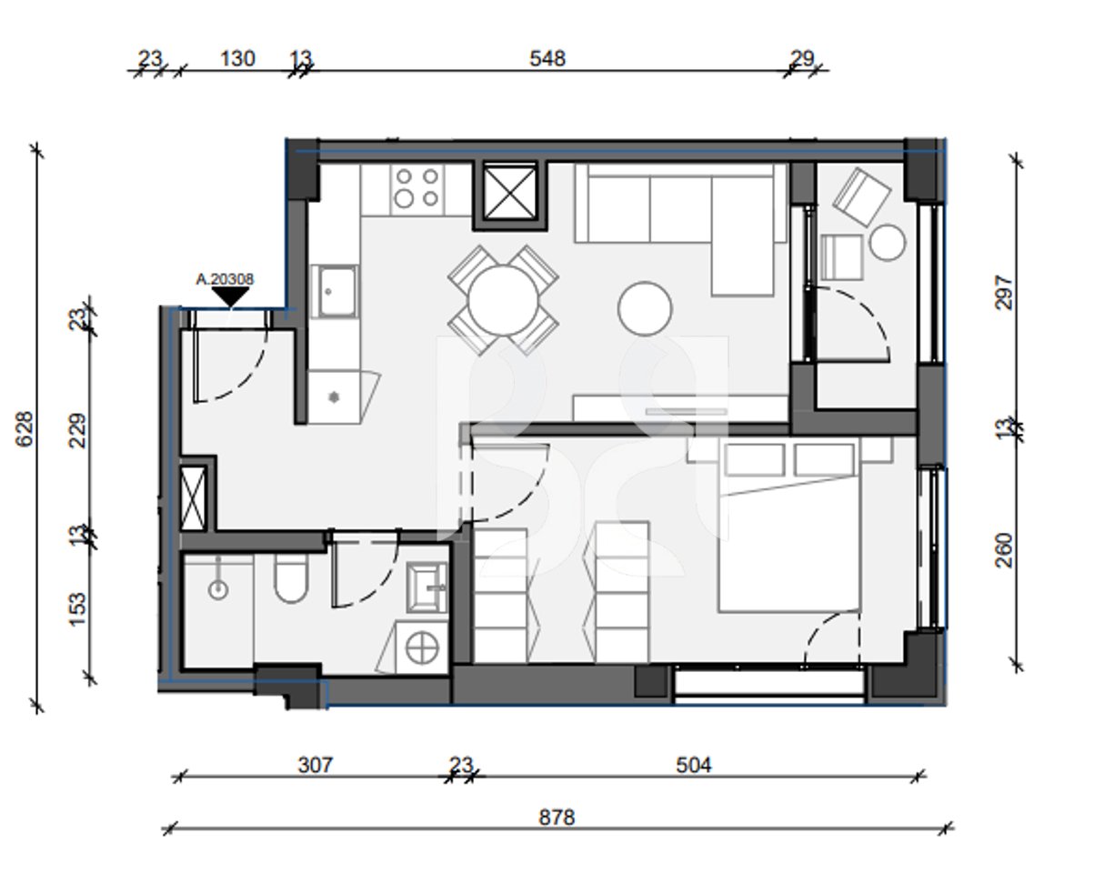 APARTMENT 1+1 FOR SALE IN PASKONE RESIDENCE
