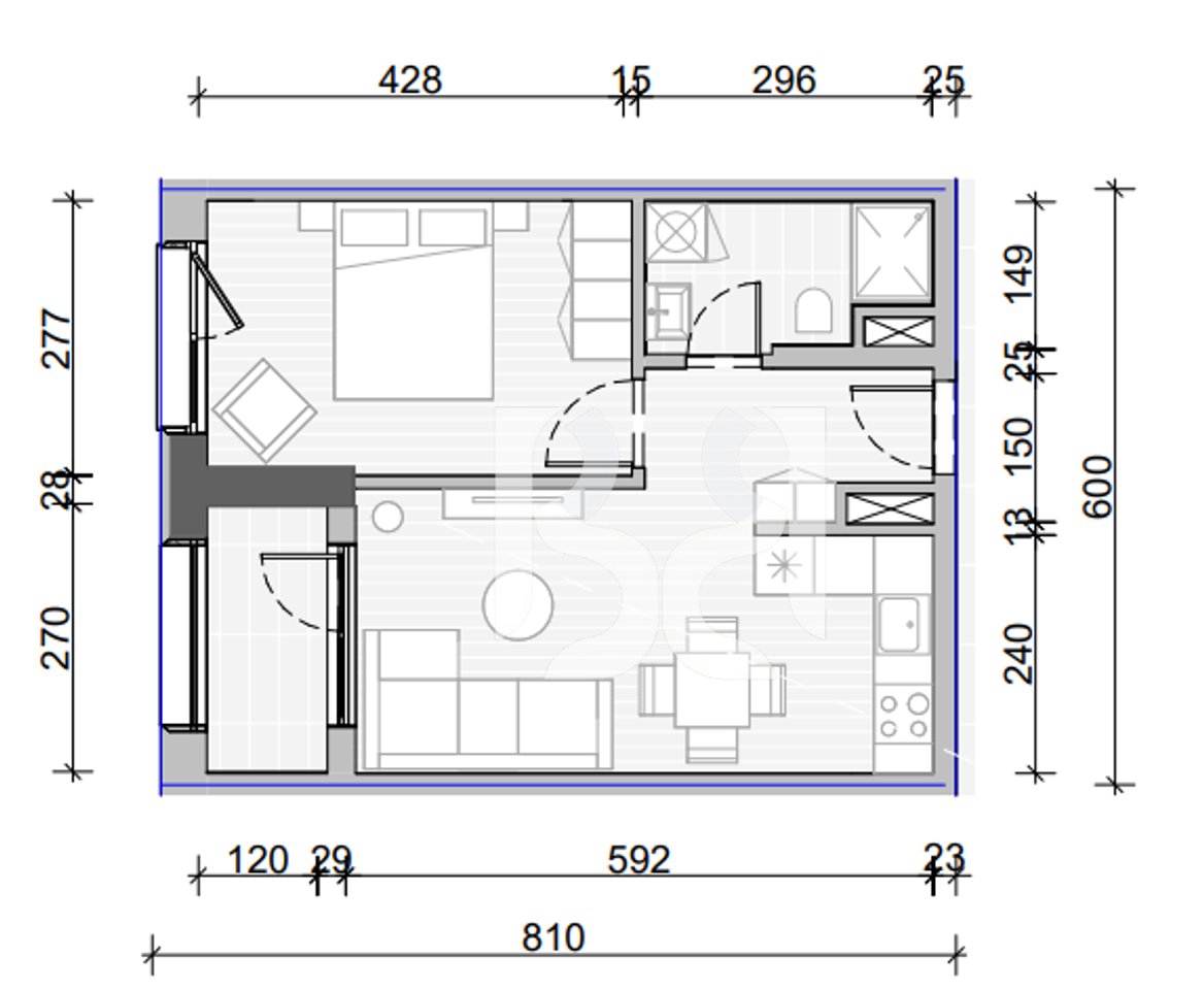 APARTAMENT 1+1 PER SHITJE NE PASKONE RESIDENCE(MUND TE JEPET ME KREDI)